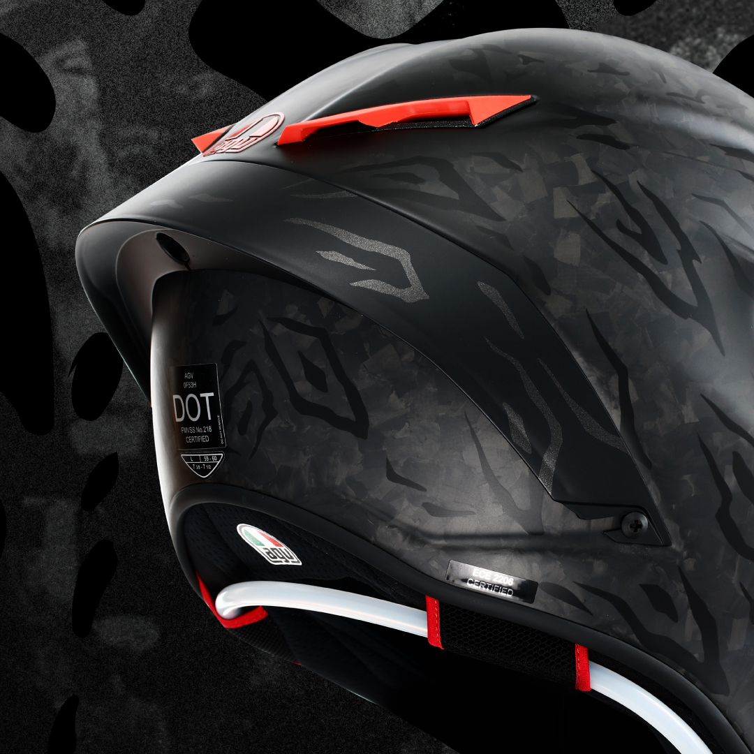 AGV - Casque Pista GP RR Pantera Carbone / Rouge
