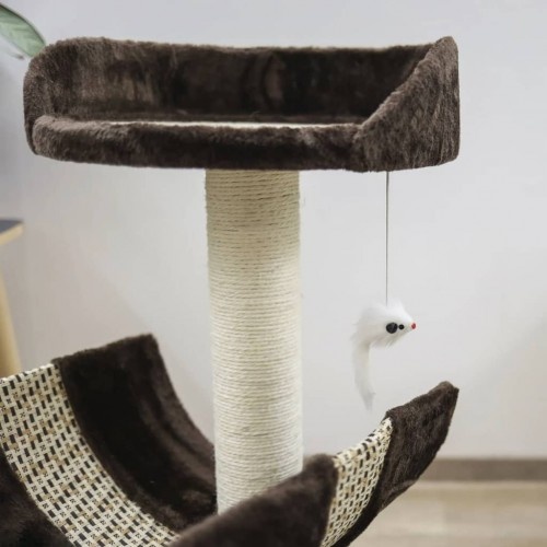 Árvore para gatos marrom de 2 níveis Kerbl
