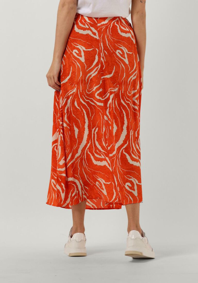 SELECTED FEMME oranje selected femme midirok slfsirine ankle skirt