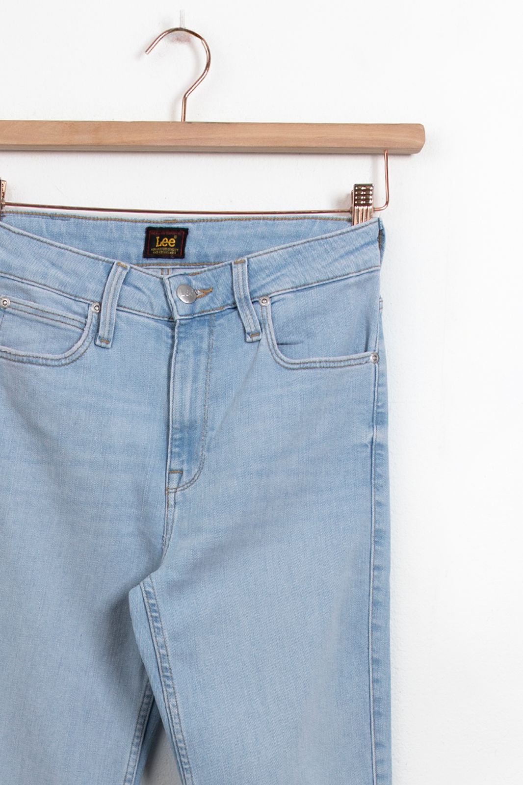 Lee breese blauwe high waist flared jeans