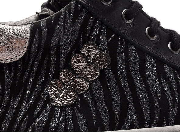 Bopy boots bottine enfant sebra noir