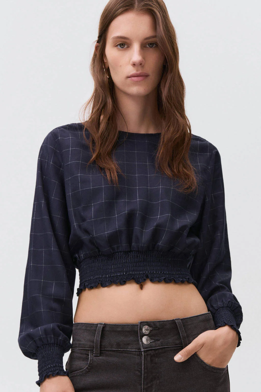 MANGO TEEN cropped top marine