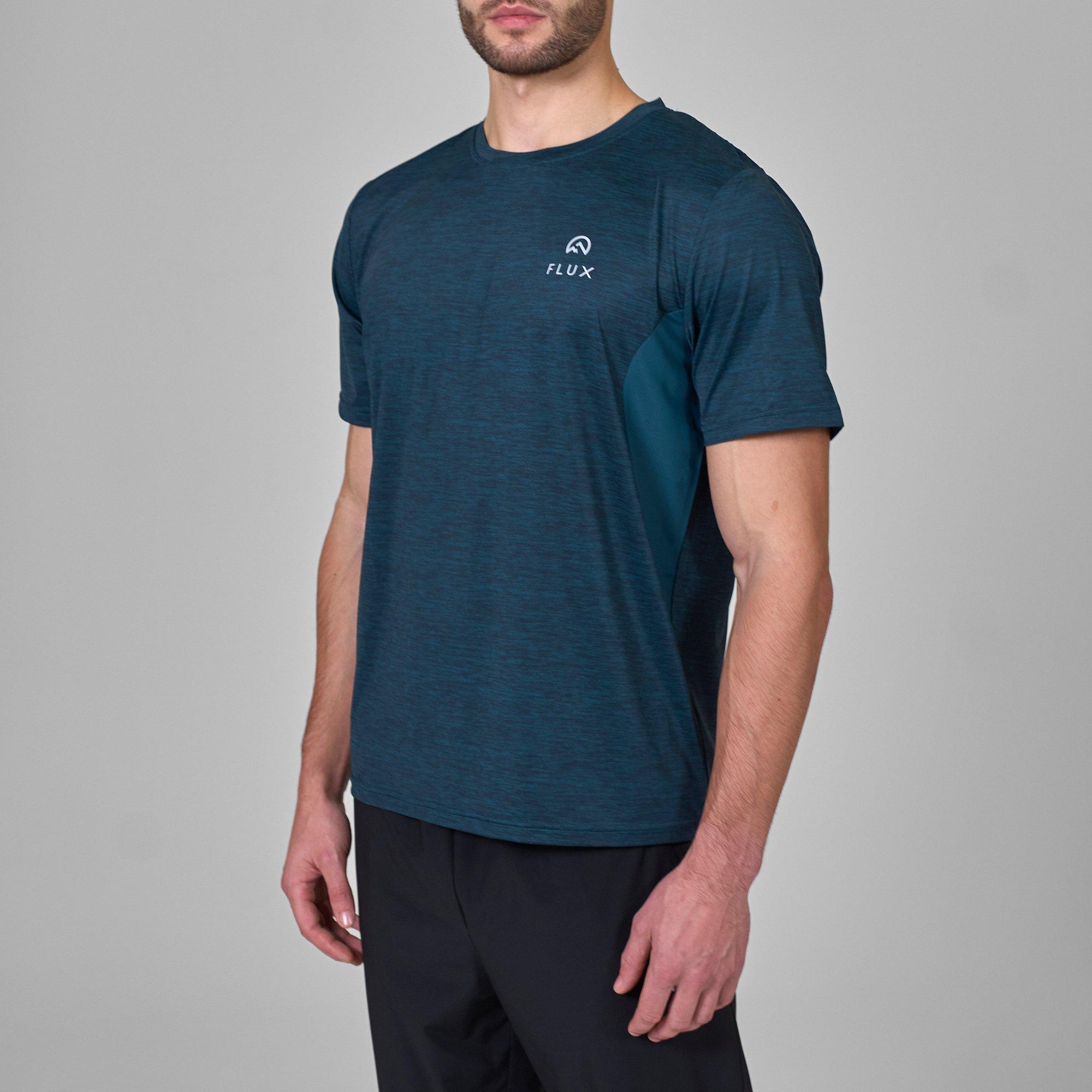 Flux Active Contrast Logo T Shirt Mens