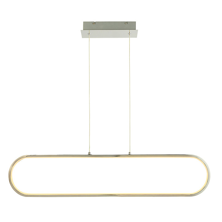 Suspension Papua LED intégrée 2400lm 41W ⌀10xL.90xH.110cm chrome Goodhome