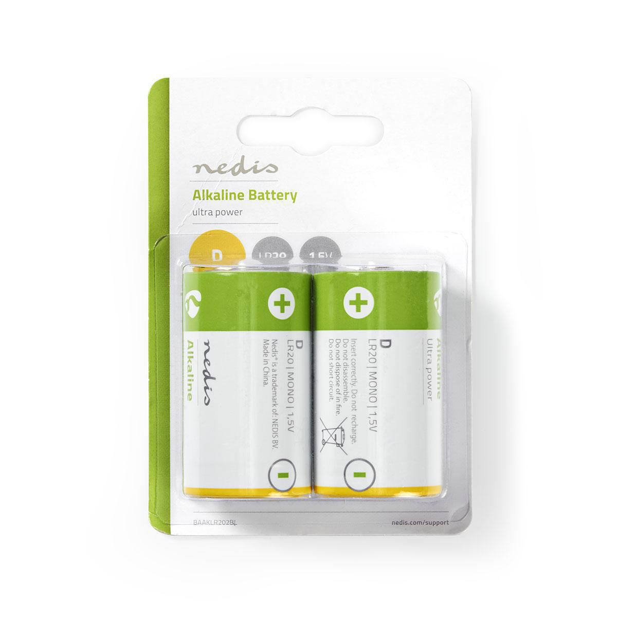 Nedis BAAKLR202BL D Alkaline-Batterijen