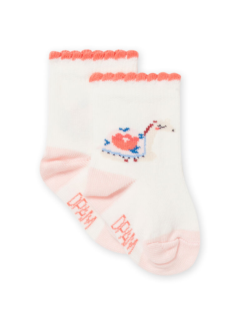 Chaussettes écrues bébé fille