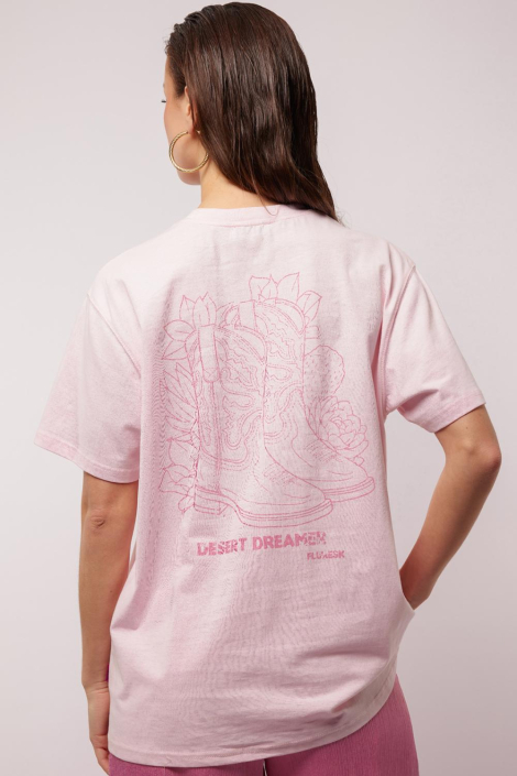 Fluresk roze dames t-shirt