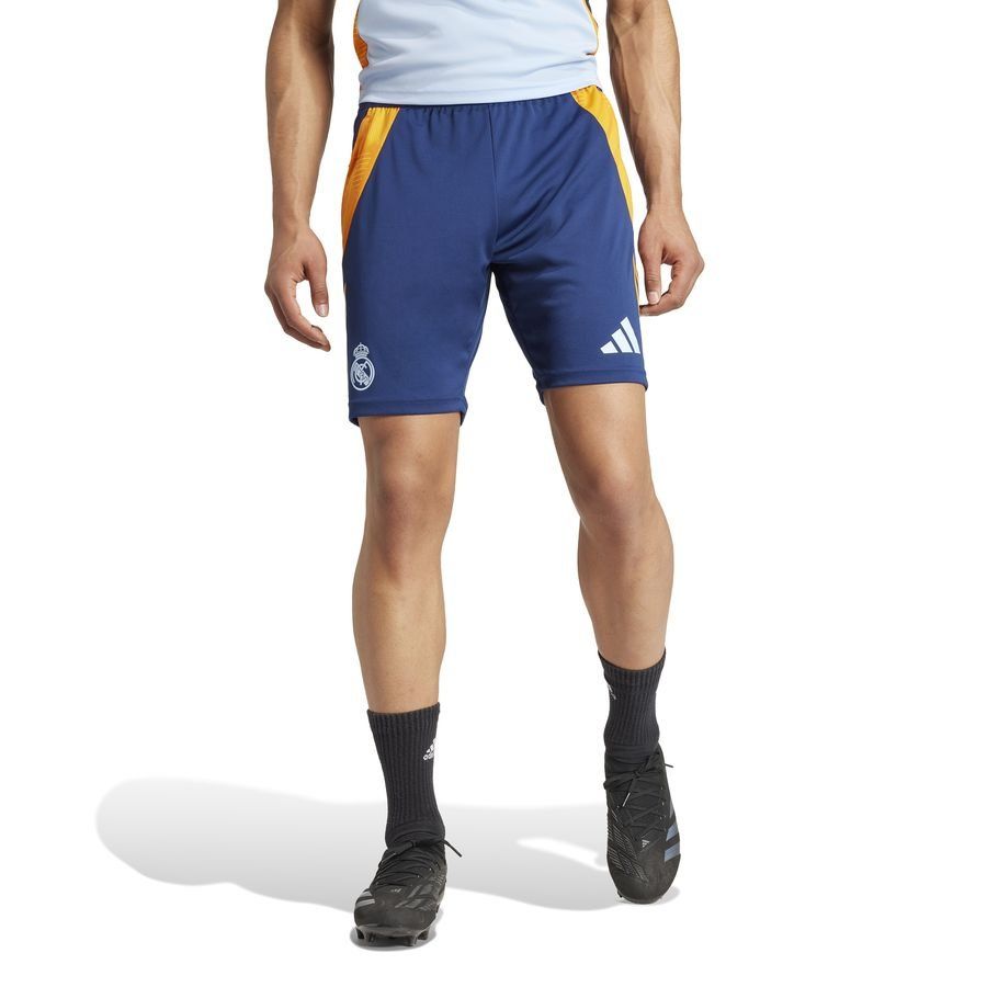 Real Madrid Short d'Entraînement Tiro 24 - Bleu/Crew Orange/Bleu