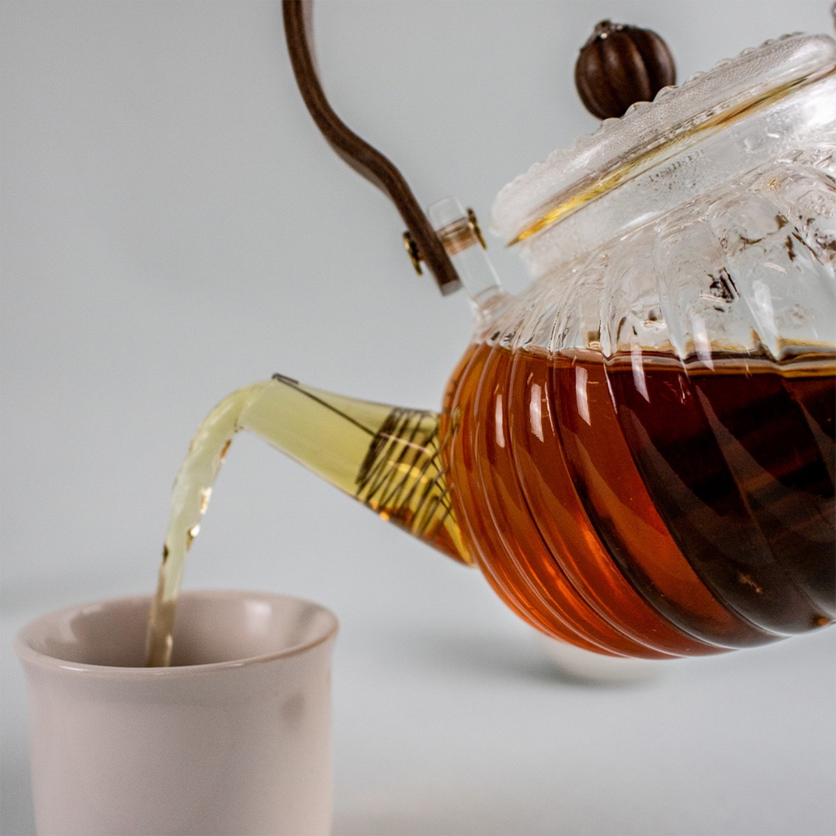 Théière en verre & bois - Josephine - 700 ml