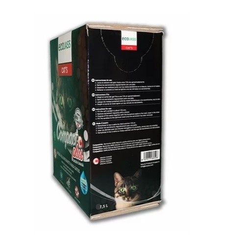 Areia aglomerante Compact Oil Plus para gatos com aroma de talco