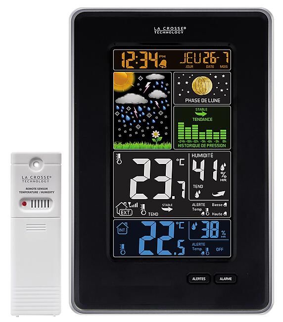 LA CROSSE TECHNOLOGY - STATION METEO COULEUR WS 6835