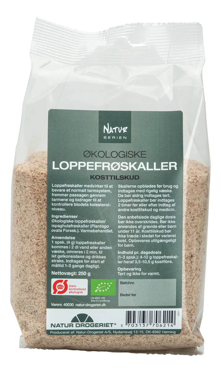 Natur-Drogeriet Loppefrøskaller Ø - 250 g.