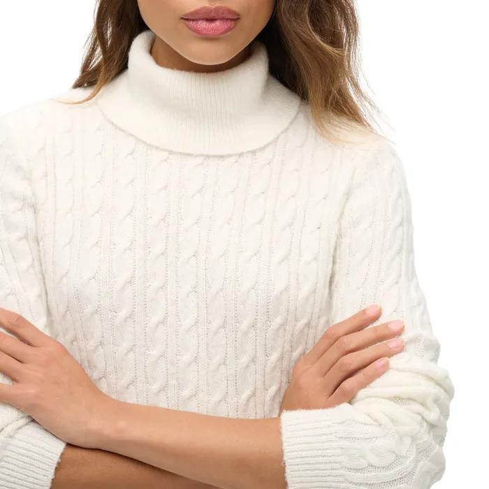 Superdry Cable Roll Neck Trui Dames