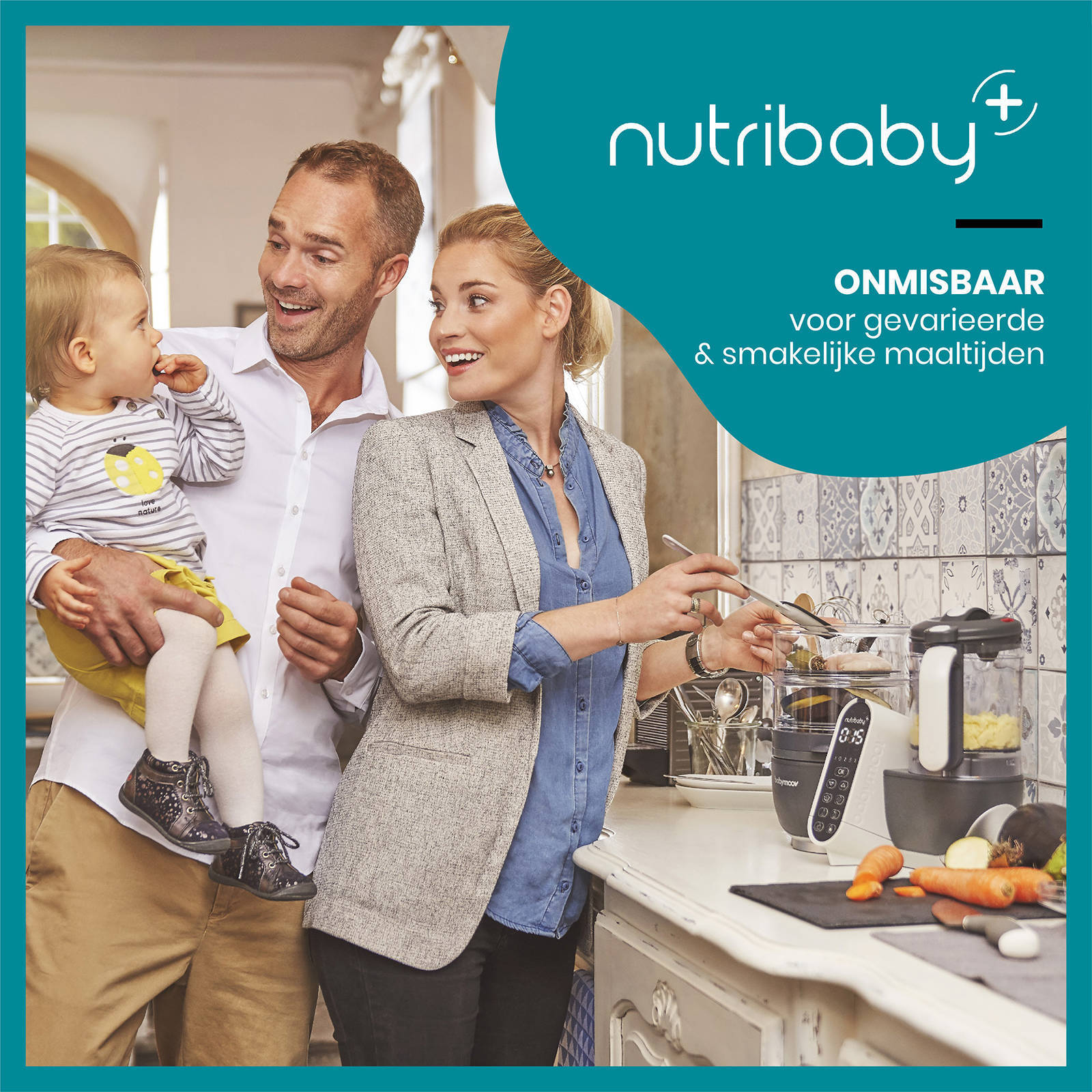 Babymoov Nutribaby(+) stoomkoker en blender industrial grey