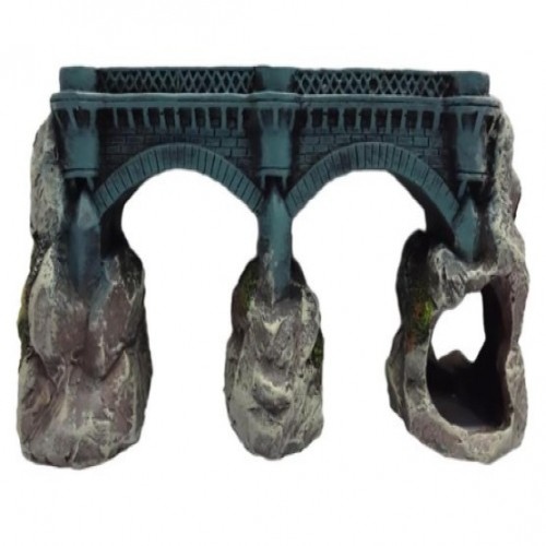 Ponte decorativa para aquários, marrom