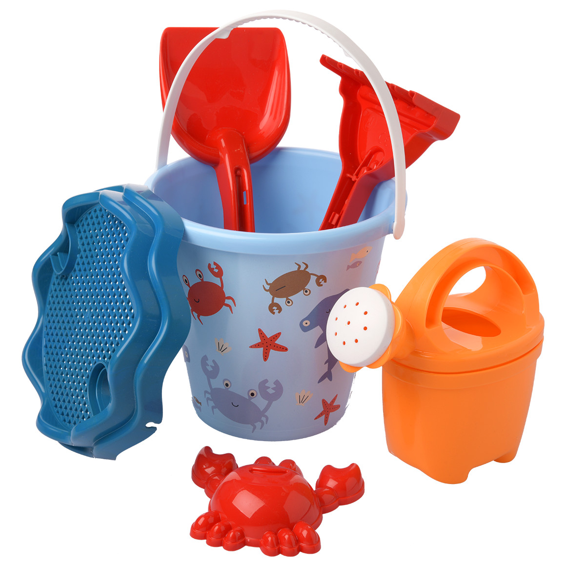 Simba Sandspielzeug-Set 6-teilig blau / rot