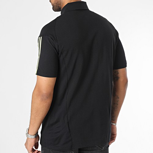 Polo Manches Courtes A Bandes Arsenal HZ2169 Noir