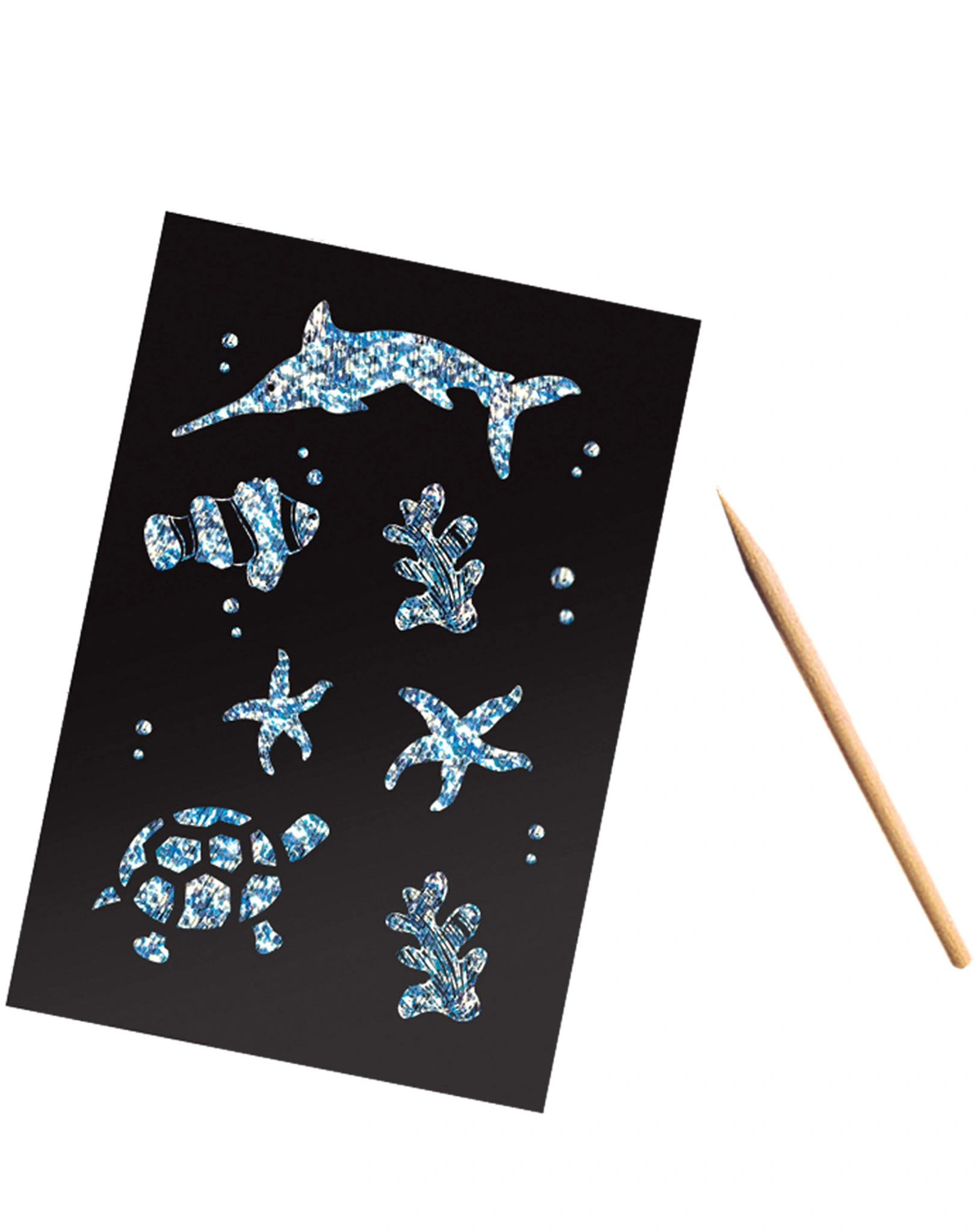 Kratzbild-Set SCRATCH ART - MEERESTIERE 6-teilig