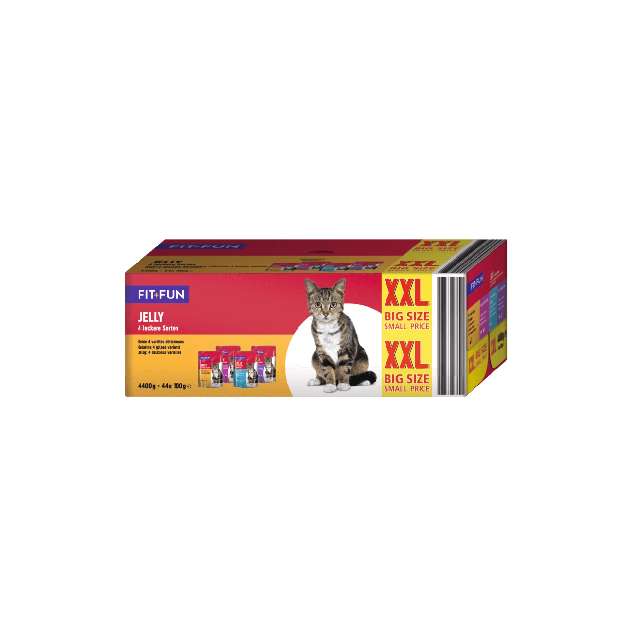 FIT+FUN Jelly Multipack XXL 44x100g 4 leckere Sorten
