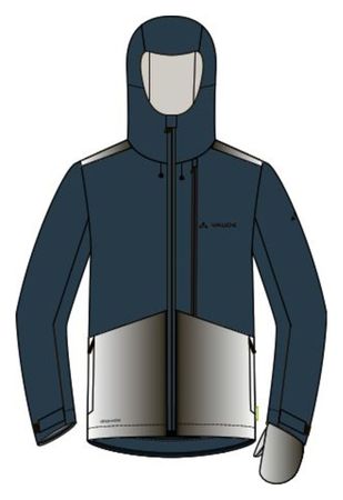 COMYOU Herren-Regenjacke  dark sea  L