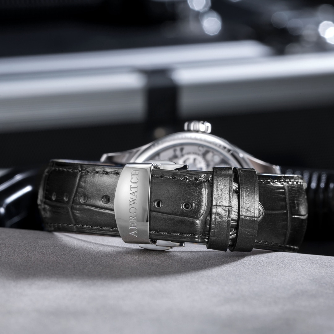 Aerowatch Renaissance Cobweb Skeleton Silbrig / Schwarz