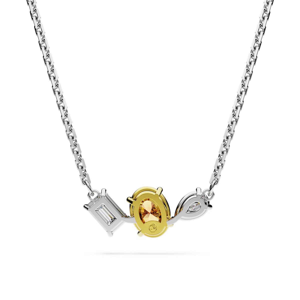 Collier Swarovski Mesmera cristaux jaune et blanc