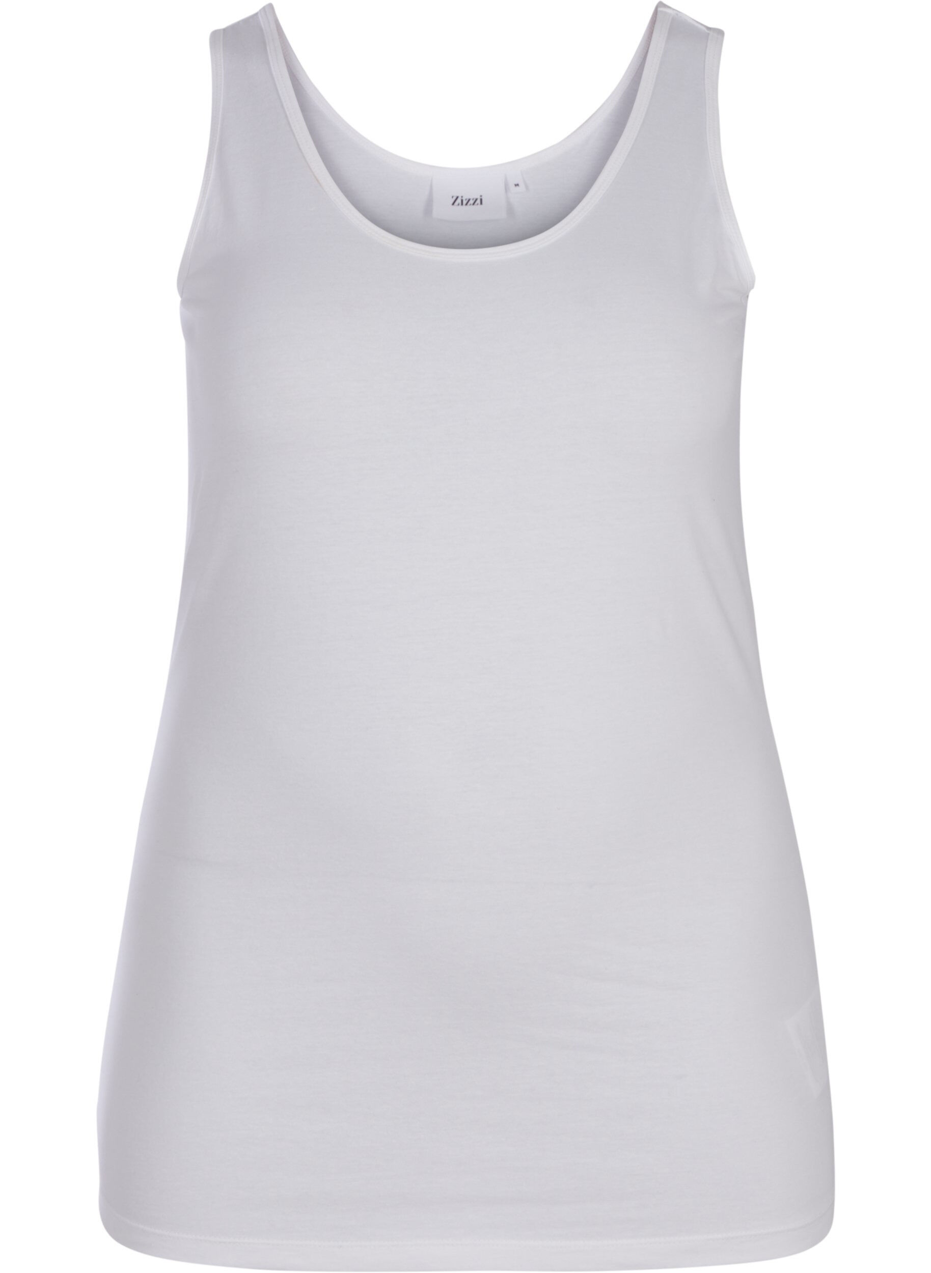 Ensfarvet basis top