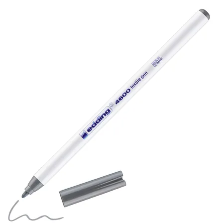 edding 4600 Textilpen, 1mm, grau