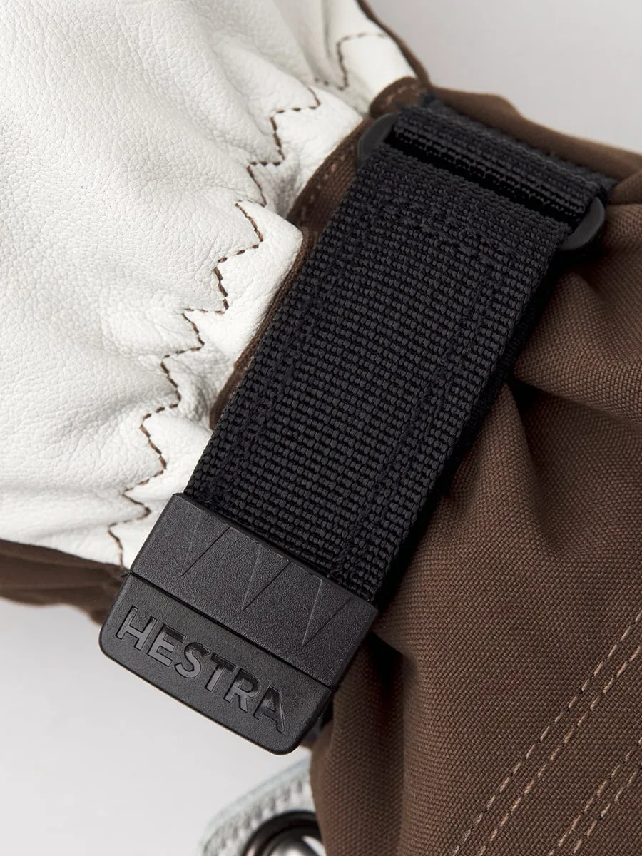 Hestra Army Leather Heli Ski Mitt Espresso