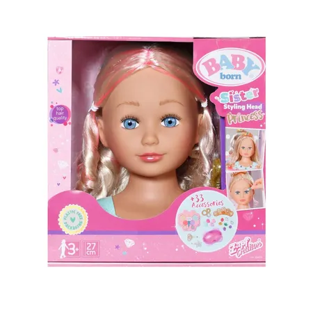 BABY born® Sister Styling Head Prinzessin