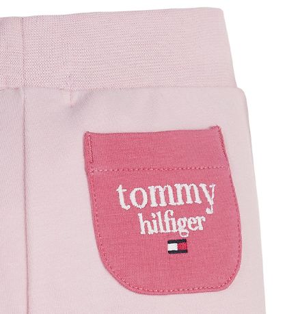 Tommy Hilfiger Sweatpants - Logo Colorblock - Empire Pink Colorb