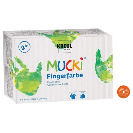 MUCKI Fingerfarbe 6er Set