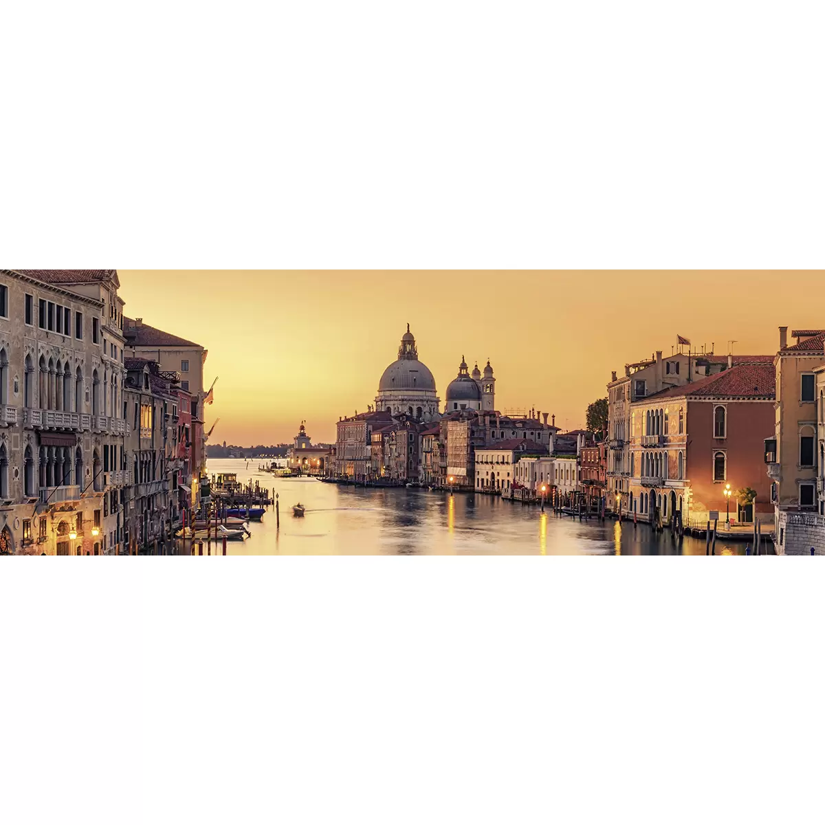 Kunstdruck DCP 155x53 Kanal in Venedig beige,orange