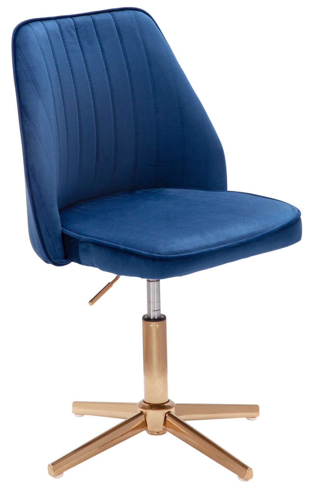 Drehstuhl Farsund blau/gold