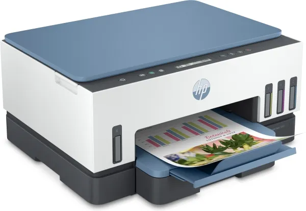 HP Smart Tank 7006 All-in-One - Multifunktionsprinter - farve - blækprinter - kan genopfyldes - 216 x 297 mm (original) - A4/Legal (medie) - op til 13 spm (kopiering) - op til 15 spm (udskriver) - 250 ark - USB 2.0, Wi-Fi(ac), Bluetooth