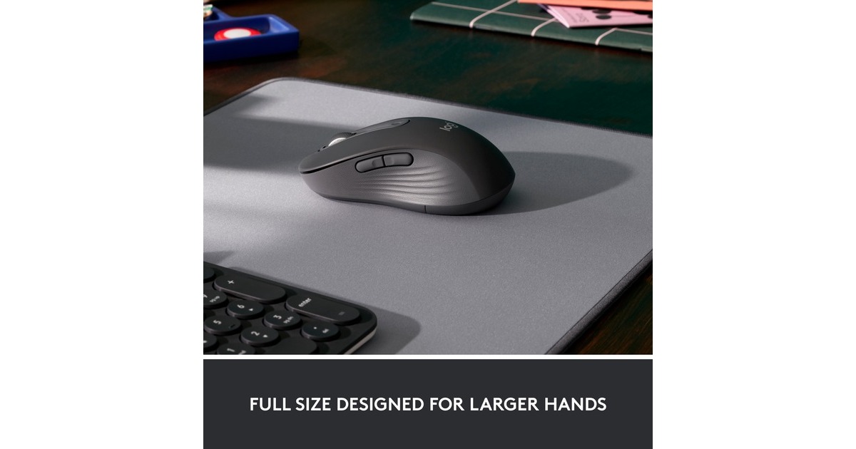 LogitechSignature M650 Large Full-Size Draadloze Muis  (Grafiet)