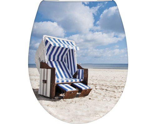 form&style toiletzitting strandstoel met soft-close mechanisme