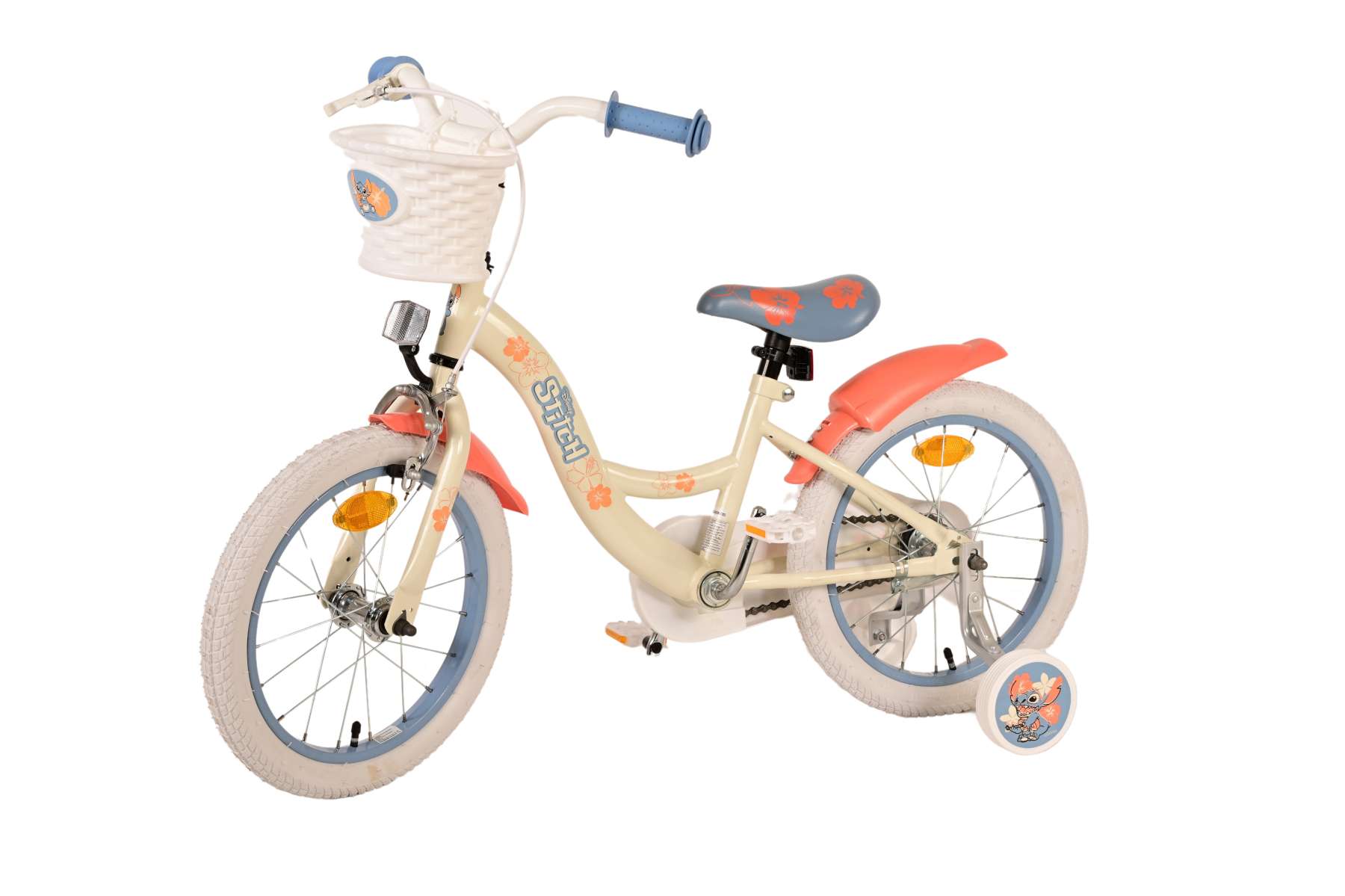 Kinderfahrrad Disney Stitch für Mädchen 16 Zoll Kinderrad in Blau