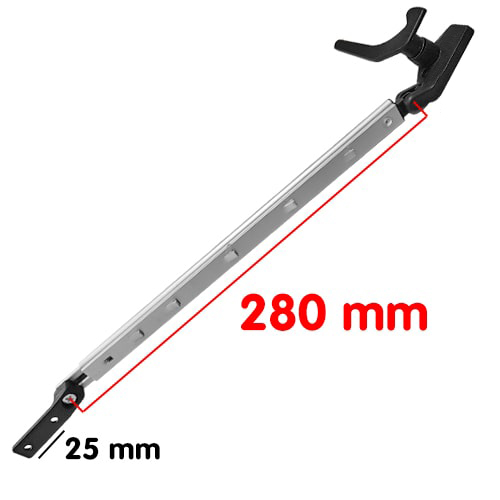 Compas de fenêtre à clipser 280 mm - La paire