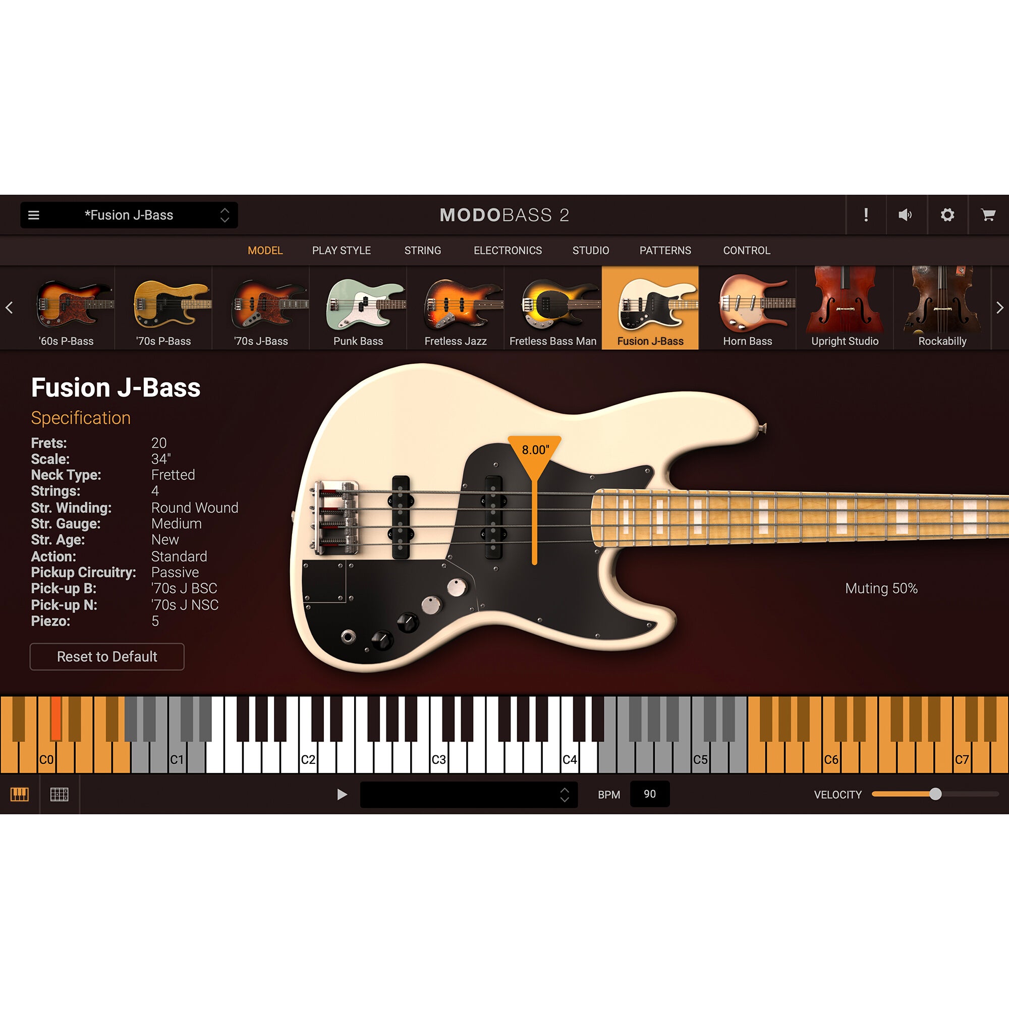 IK Multimedia MODO Bass 2.0 virtuele basgitaar plug-in (download)