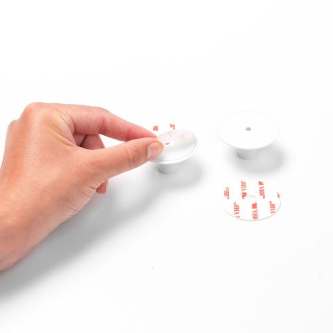 ReNew Handdoekhaakjes, set van 2, inclusief schroeven en tape - White