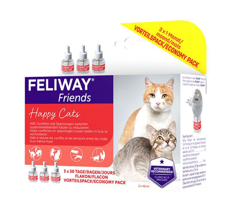 Feliway Classic navulling Tripack - Anti Stress