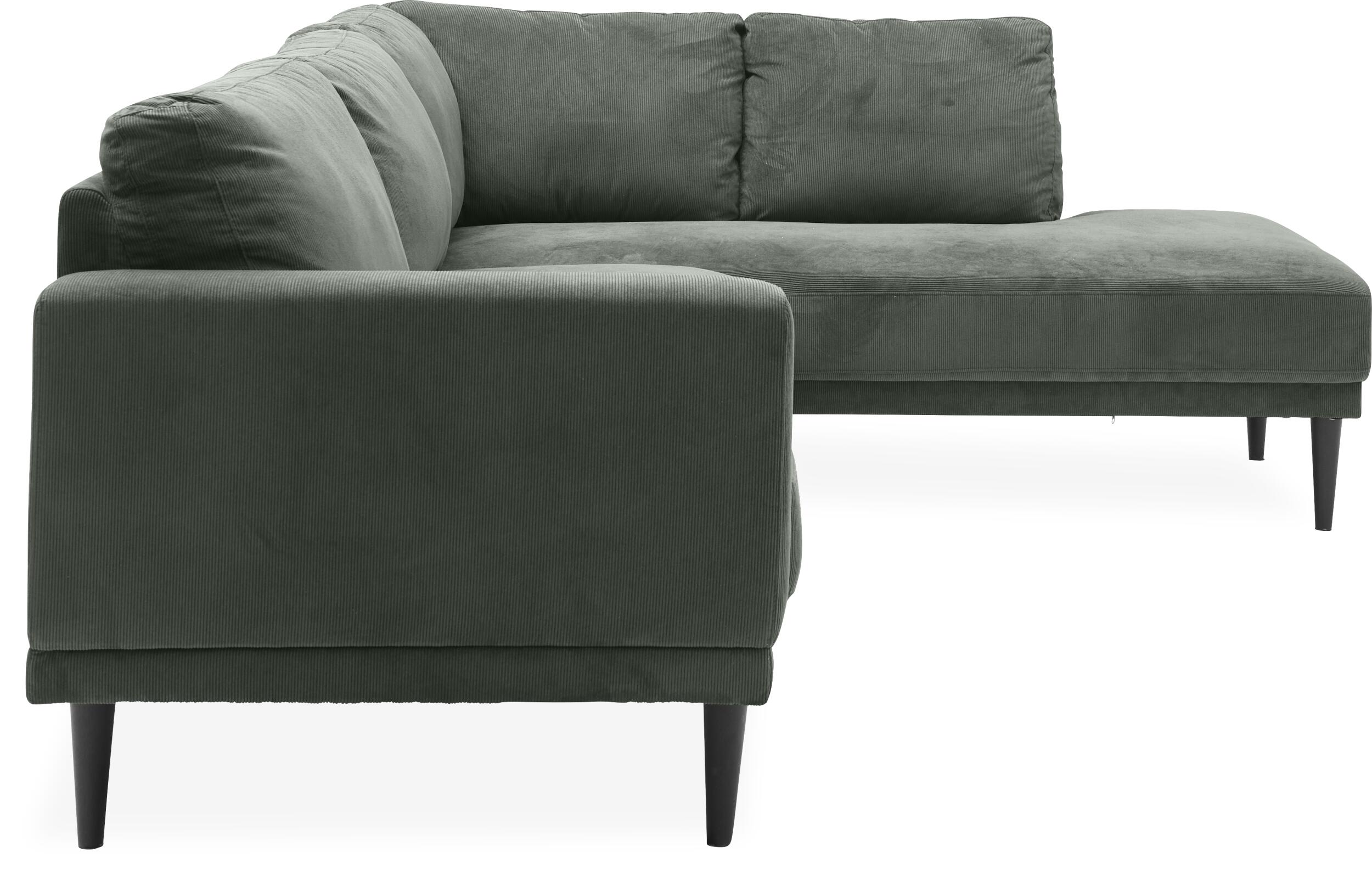 Mexico V1 højrevendt hjørnesofa med pufafslutning