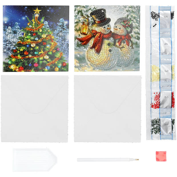 Diamond Painting kerst 2 assorti