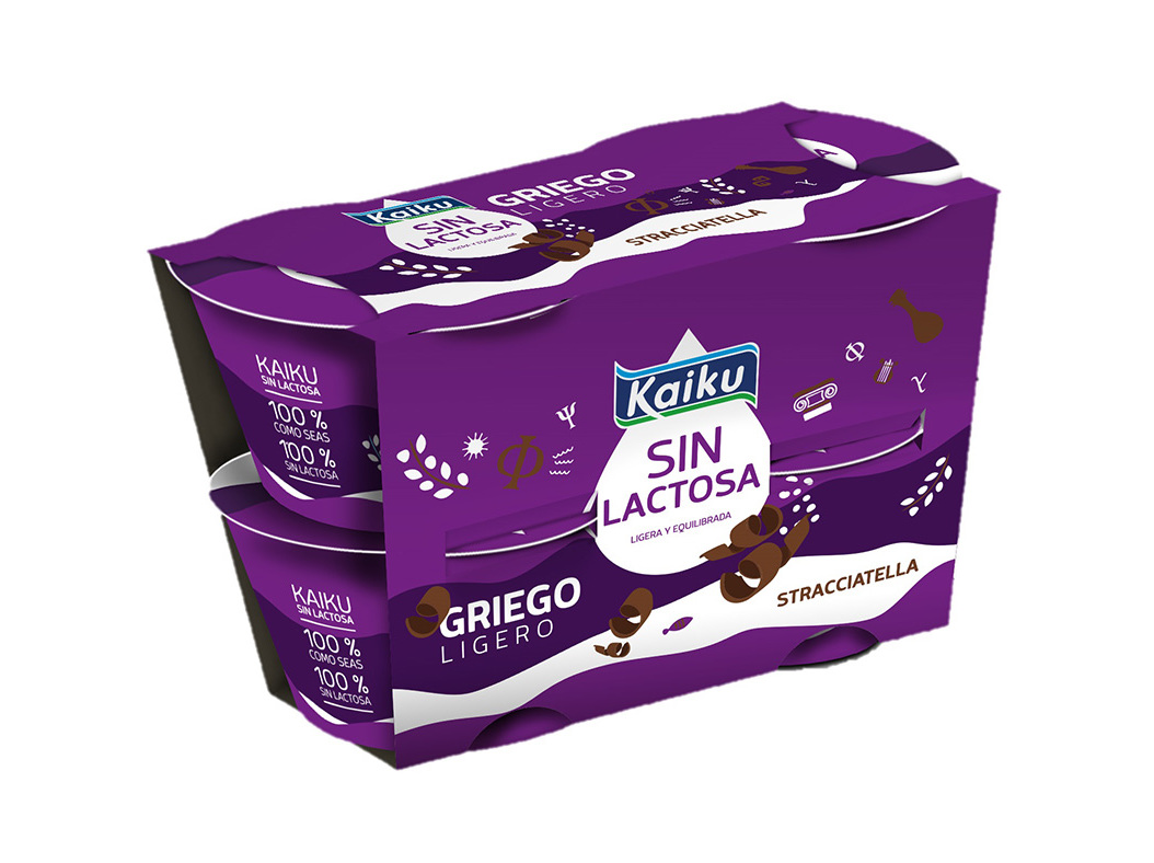 IOGURTE KAIKU SEM LACTOSE GREGO STRACCIATELLA 4X90G