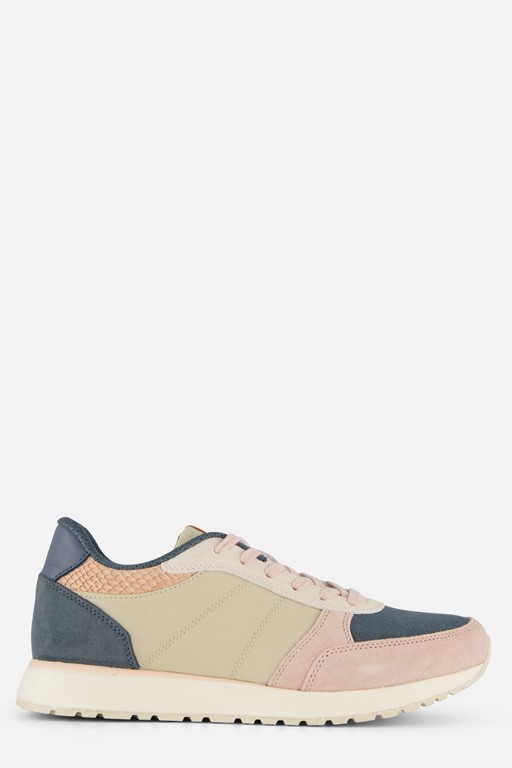 Woden Ronja Multi Sneakers beige Textiel