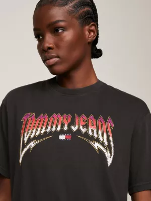 Camiseta Relaxed Fit com Lavagem Ácida