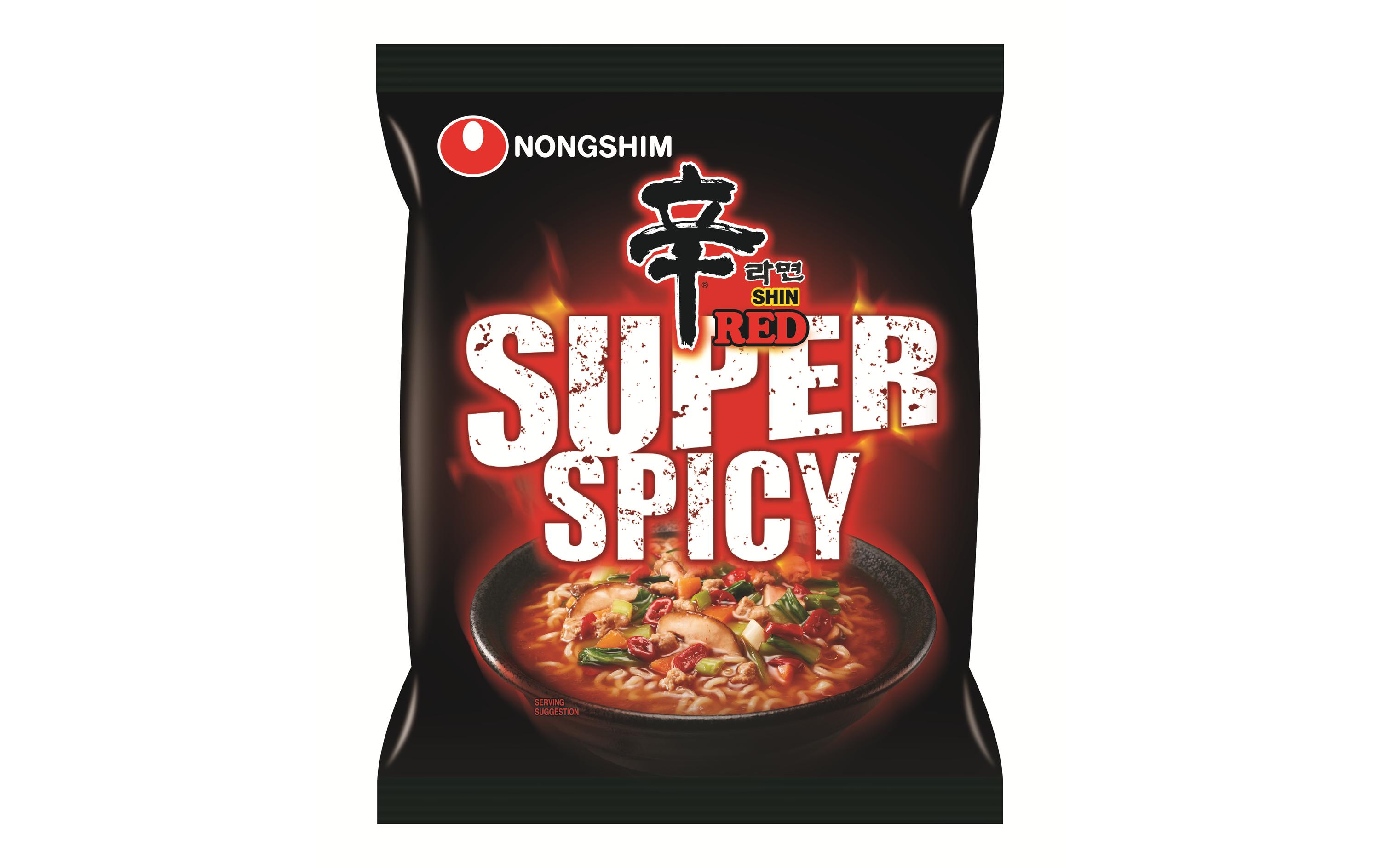 Fertiggericht Shin Red Super Spicy 120 gInstant Nudelgericht mit scharfem Aroma