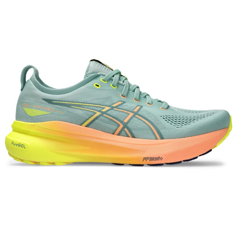 asics gel kayano 31 paris loebesko herre 8 1011b929 flash yellow black