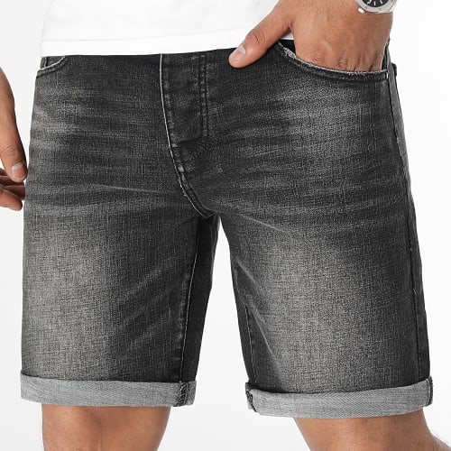 Short Jean Relaxed 0212 Noir